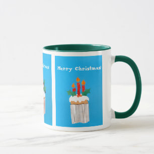 Christmas Cupcake Ringer Mug.. Mug