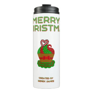 Christmas Cupcake Thermal Tumbler