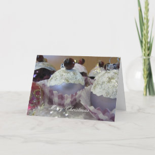 Christmas Cupcake Tree Decorations Holiday Card