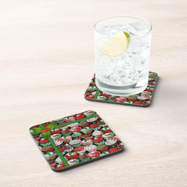 Christmas Cupcakes Coasters (Right Side)