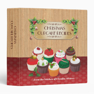 Christmas Cupcakes Recipe Binder