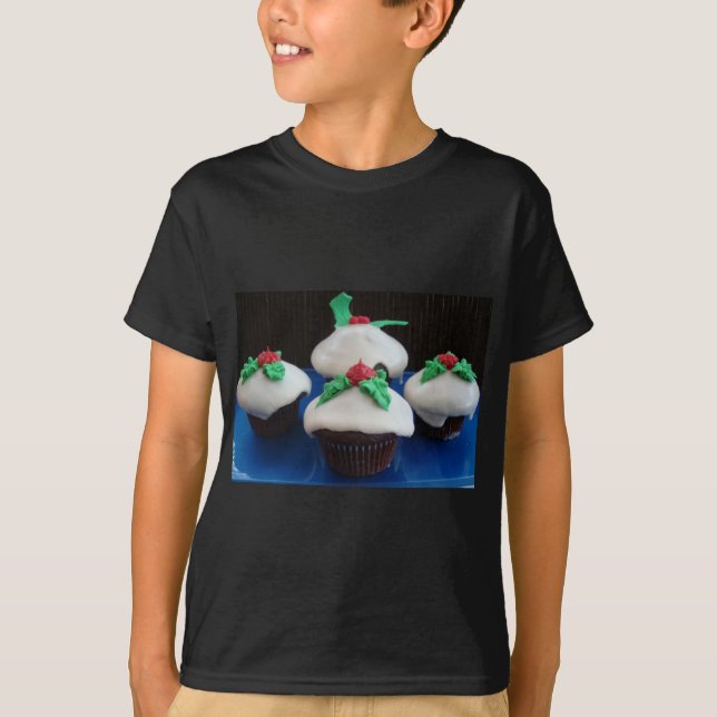 Christmas Cupcakes T-Shirt (Front)