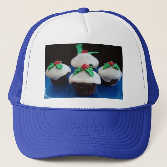 Christmas Cupcakes Trucker Hat (Front)