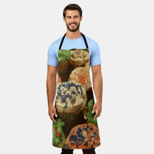 Christmas Cupcakes with Sprinkles Apron