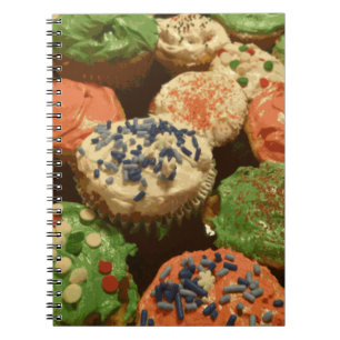 Christmas Cupcakes with Sprinkles Notebook