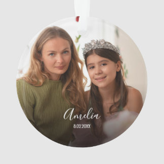  Christmas Custom 2-photo White Script