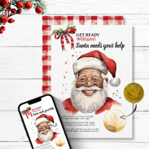 Christmas Custom Child Name Santa Magic Coin Wish
