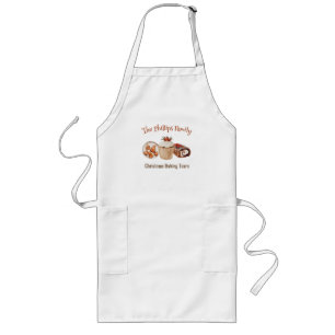Christmas Custom Family Baking Team Long Apron