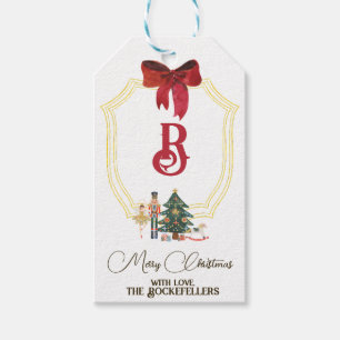 Christmas Custom Monogram Nutcracker Gift Tags