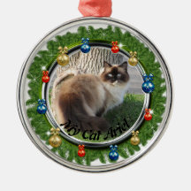Christmas Custom Pet Ornaments Wreath Background