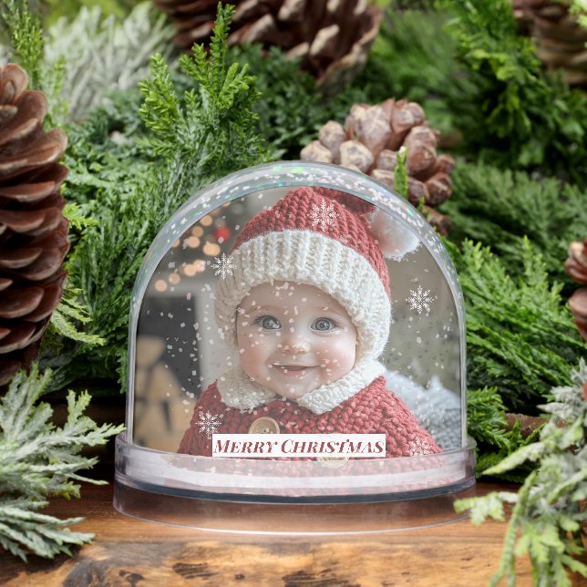 Christmas Custom Photos Snowflakes Snowglobe (Winter)