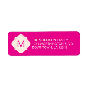 Christmas custom return address label