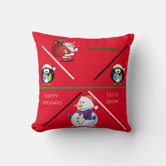 Christmas custom throw pillow. throw pillow (Front)