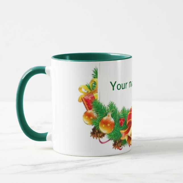 Christmas customizable mug (Left)
