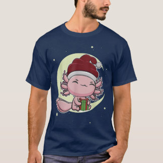Christmas Cute Aolotl Kawaii Japanese Anime Manga  T-Shirt