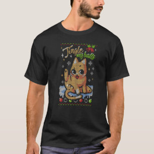 Christmas Cute Cat Jingle Balls T-Shirt