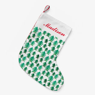 Christmas Cute Christmas Tree Pattern Small Christmas Stocking