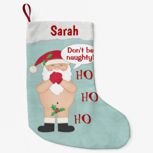 Christmas Cute Custom Naughty Small Christmas Stocking