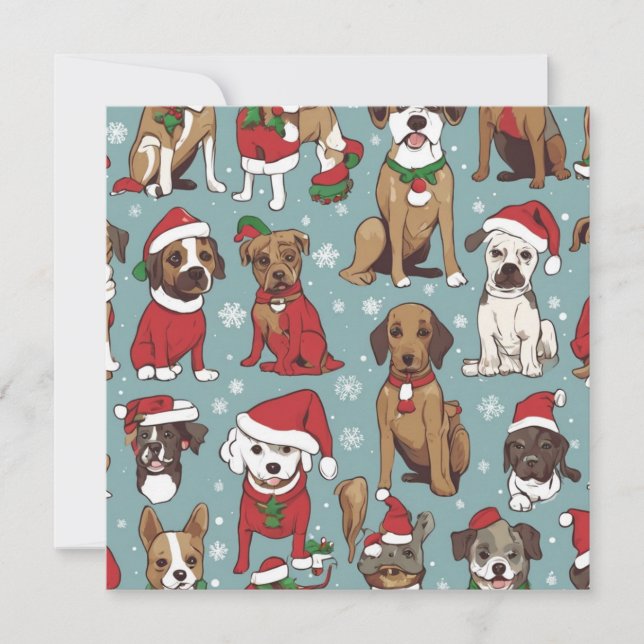 Christmas cute dog pattern (Front)