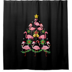 Christmas - Cute Flamingo Christmas Tree