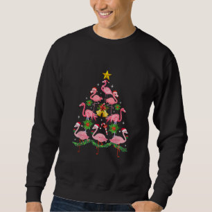 Christmas - Cute Flamingo Christmas Tree Sweatshirt