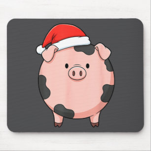 Christmas Cute G Round Nk G Holiday Art Mouse Pad