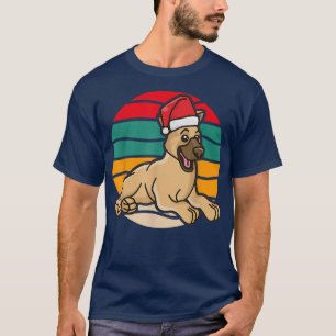 Christmas Cute German Shepherd Dog Puppy Wearing S T-Shirt