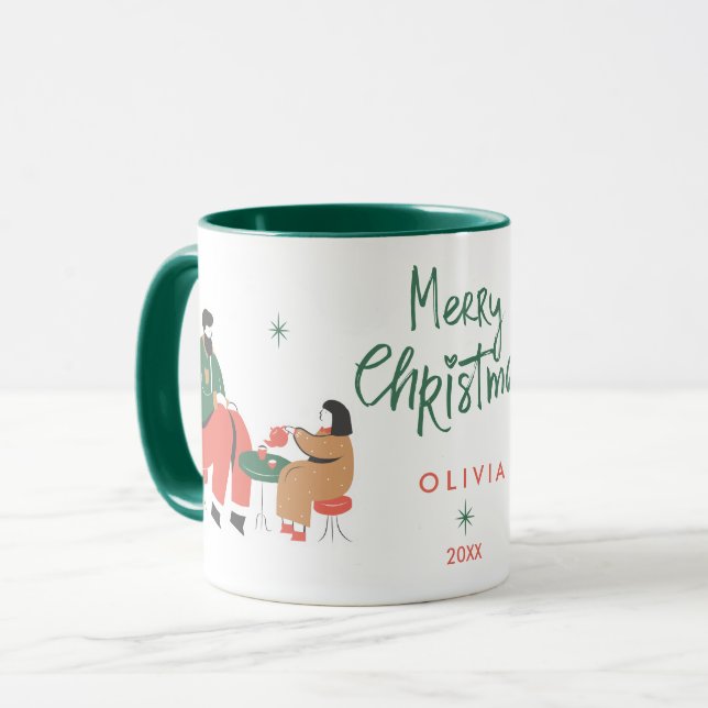 Christmas Cute Mug (Front Left)