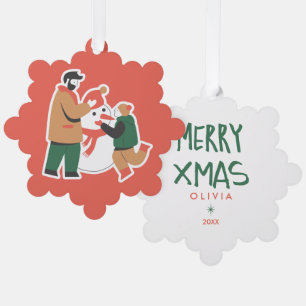  Christmas Cute  Ornament Card