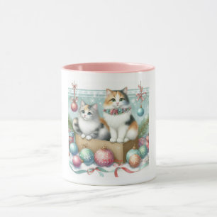 Christmas cute persian cat mug