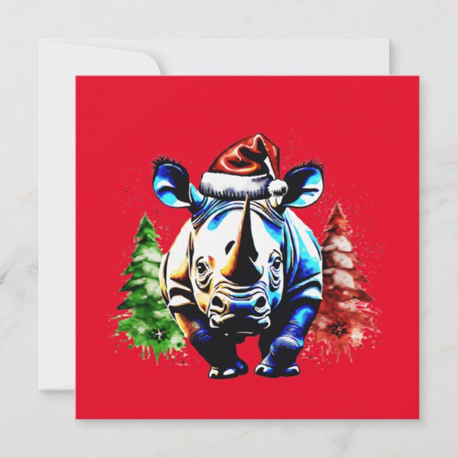 Christmas cute puppy invitation (Front)