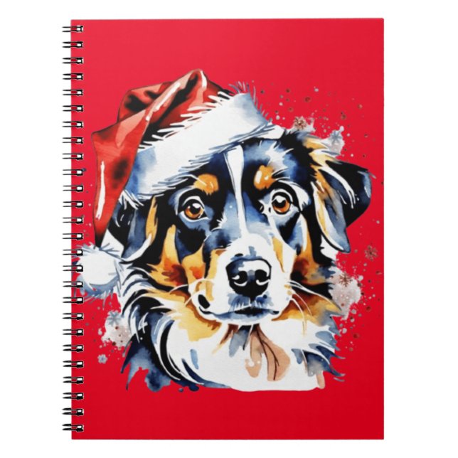 Christmas cute puppy notebook (Front)