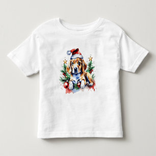 Christmas cute puppy toddler t-shirt