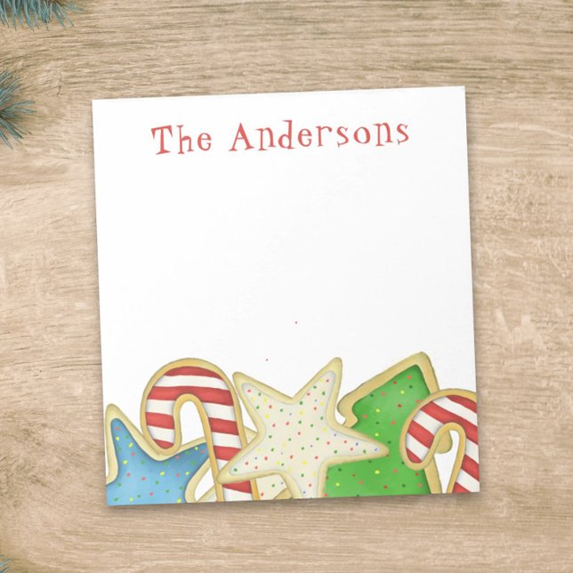 Christmas Cute Whimsical Holiday Cookies Fun Notepad (Creator Uploaded)
