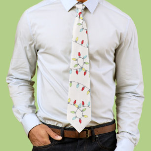 Christmas Cute Whimsical Simple String Lights Tie