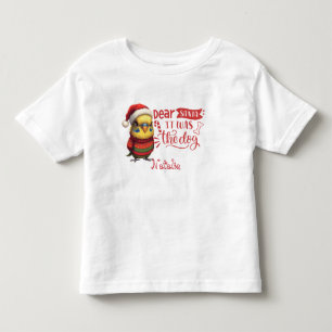 Christmas Cutie Chiclet Animal Art Toddler T-shirt