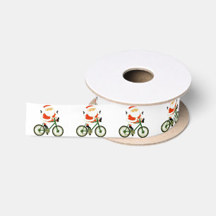 Christmas Cyclist Gift Satin Ribbon