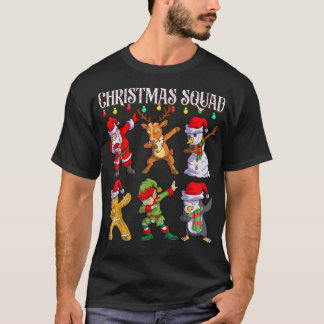 Christmas Dab Santa Friends Matching Family Christ T-Shirt