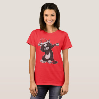 Christmas Dabbing Cat Dab T-Shirt