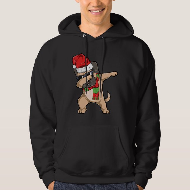 Christmas Dabbing Pug Essential T-Shirt 261 Hoodie (Front)