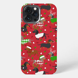 Christmas Dachshund All Coats iPhone 13 Pro Max Case