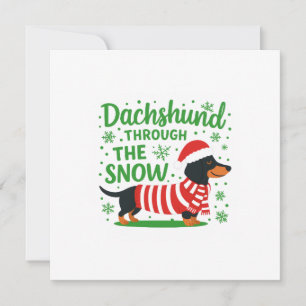 Christmas Dachshund Card