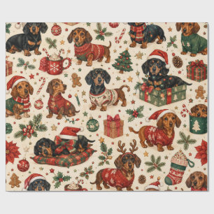 Christmas Dachshund – Cute Wiener Dog Holiday Wrapping Paper