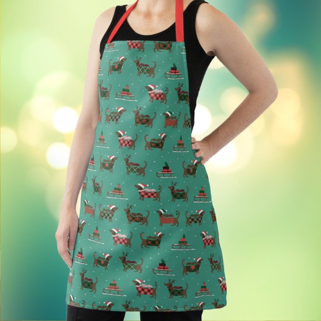 Christmas Dachshund Dog Apron (Creator Uploaded)