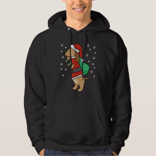 Christmas Dachshund Dog Cute Wiener Dogs  Xmas Hoodie
