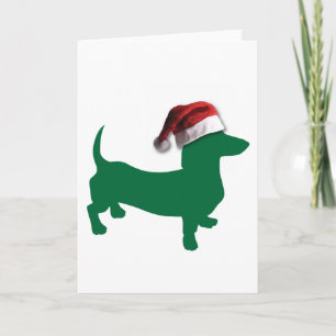 Christmas Dachshund Holiday Card