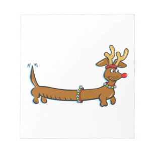 Christmas Dachshund Notepad