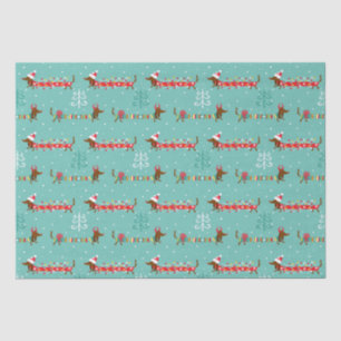 Christmas Dachshund  Tissue Paper