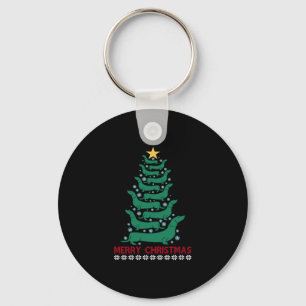 Christmas Dachshund Tree Merry Xmas Doxie Dog Love Keychain