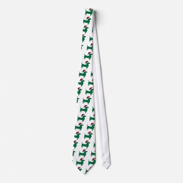 Christmas Dachshunds Tie (Front)